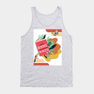 With books you can go places Tank Top